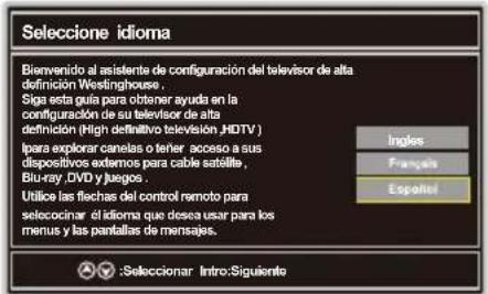 WESTINGHOUSE DWM48F1A1 - Seleccione el idioma - 1