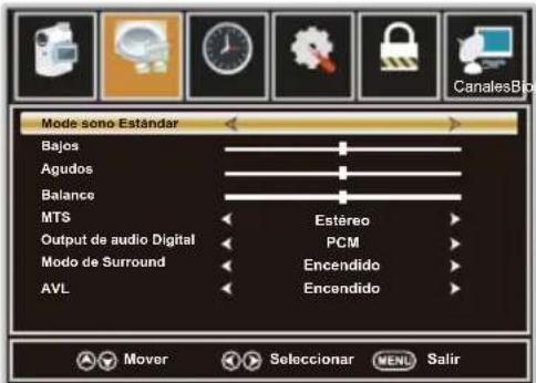 WESTINGHOUSE DWM48F1A1 - MENU AUDIO - 1