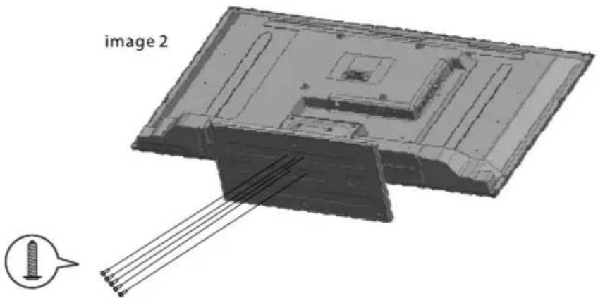 WESTINGHOUSE DWM40F1A1 - How to install the stand! - 3