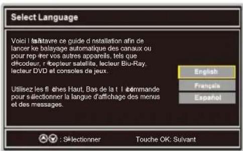 WESTINGHOUSE DWM40F1A1 - Selectionner laLangue - 1