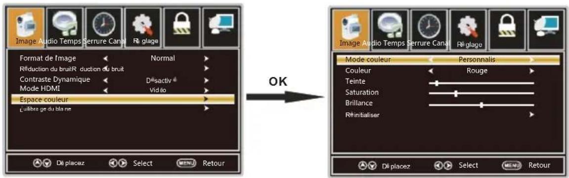 WESTINGHOUSE DWM40F1A1 - Espace Colorimétrique - 1
