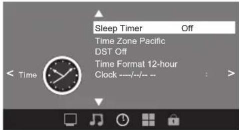 WESTINGHOUSE DW32H1G1 - 3.MENU DE HORA - 1