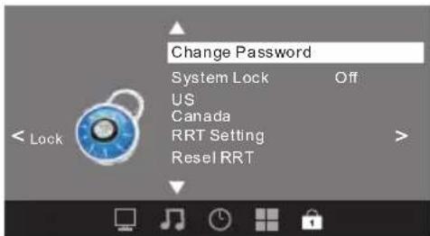 WESTINGHOUSE DW32H1G1 - 5.LOCK MENU - 1