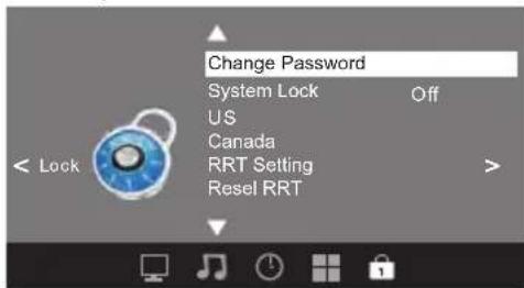 WESTINGHOUSE DW32H1G1 - MENU DE BLOQUEO - 1