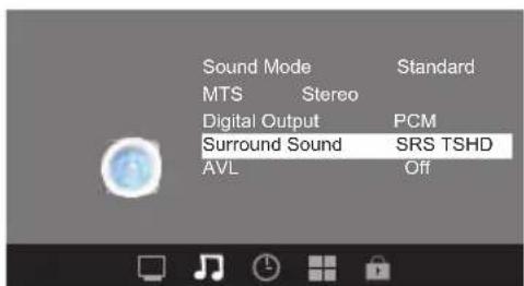 WESTINGHOUSE DW32H1G1 - 2.AUDIO menu - 1