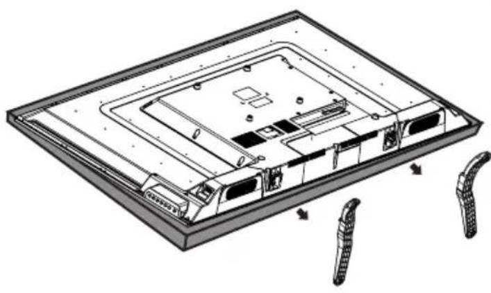 Seiki SE50FY - Removing the Stand for Wall-Mounting - 1