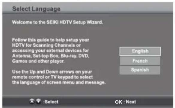 Seiki SE50FY - Configuration initiale - 1