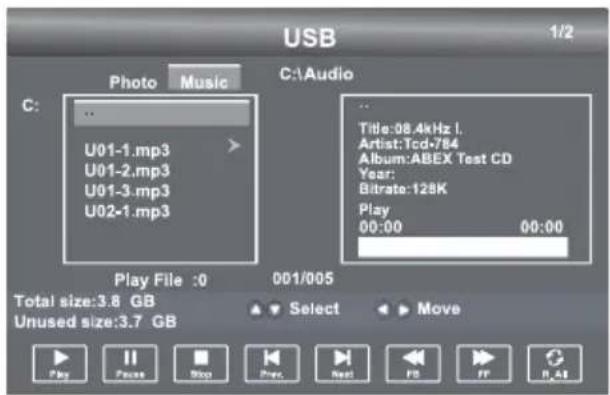 Seiki SE50FY - Escuchar música - 1