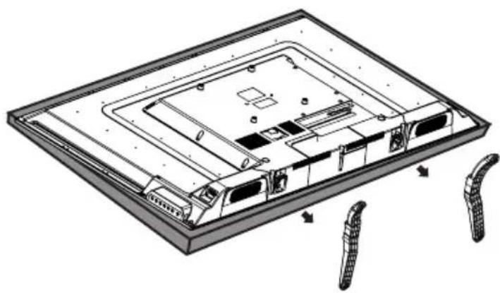 Seiki SE50FY - Removing the Stand for Wall-Mounting - 1