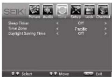 Seiki SE50FY - Navigating the On-screen Display - 5