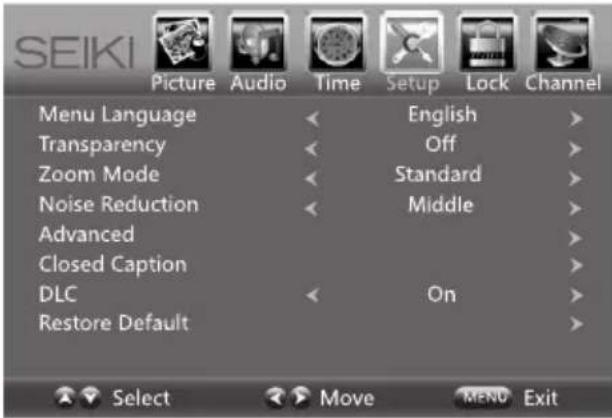 Seiki SE50FY - Setup - 1
