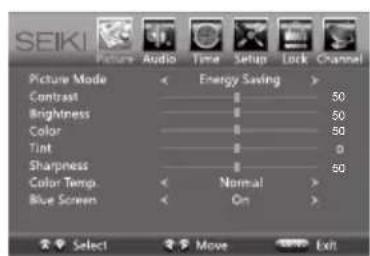 Seiki SE50FY - Navigation à l'écran - 1