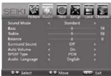 Seiki SE50FY - Navigation à l'écran - 3
