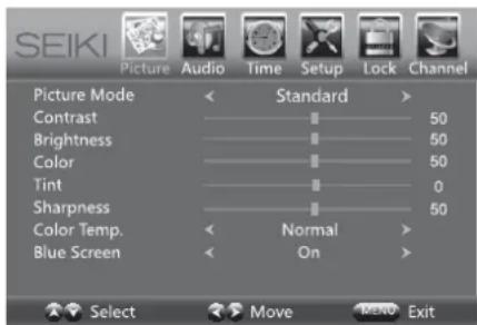 Seiki SE43FYP4 - Configuración de laImagen - 1