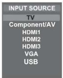 Seiki SE43FYP4 - Selection d'une source d'entree - 1