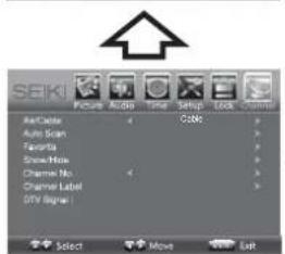 Seiki SE43FYP4 - Navigation à l'écran - 6