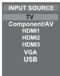 Seiki SE43FYP4 - Selección de la fuente de entrada - 1