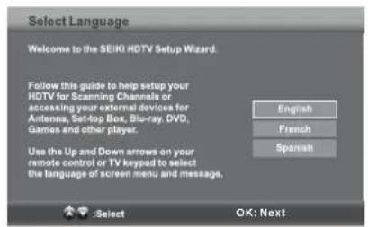 Seiki SE43FK - Configuration initiale - 1