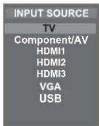 Seiki SE43FK - Selección de la fuente de entrada - 1