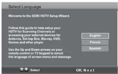 Seiki SE43FK - Configuración inicial - 1