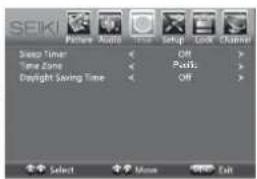 Seiki SE43FK - Navigation à l'écran - 1