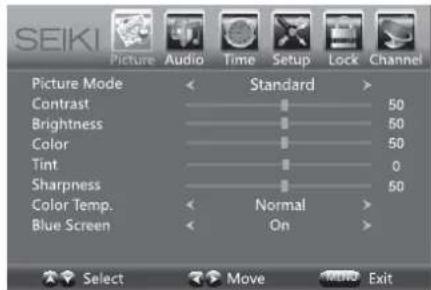 Seiki SE43FK - Picture Settings - 1