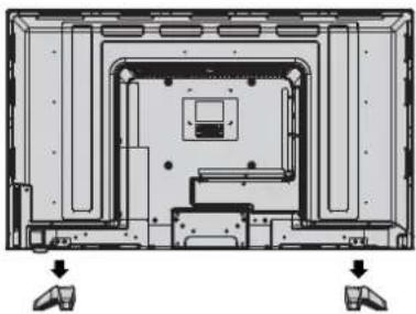 Seiki SE43FK - Removing the Stand for Wall-Mounting - 1
