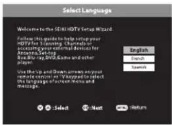 Seiki SE40FYP1T - Configuration initiale - 1