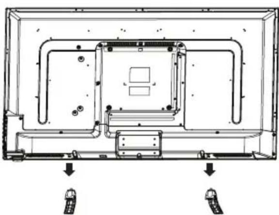 Seiki SE40FYP1T - Removing the Stand for Wall-Mounting - 1