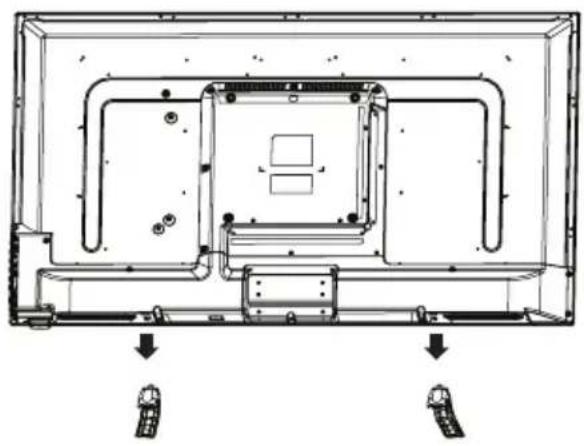 Seiki SE40FYP1T - Retrait du socle en vue d'un montage mural - 1