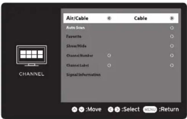 Seiki SE40FYP1T - CHANNEL - 1