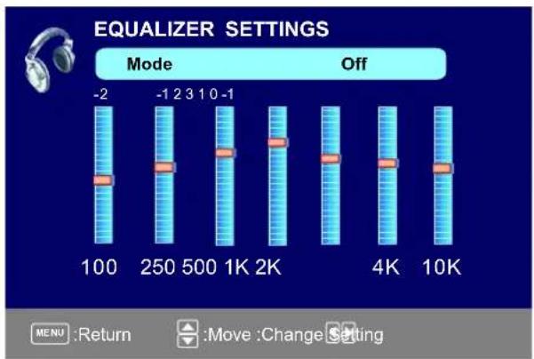 Seiki SE321FB - Equalizer Settings - 1