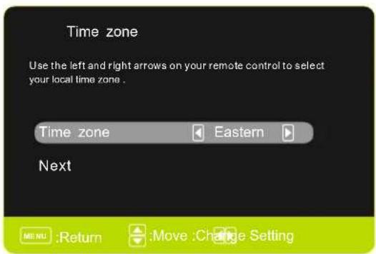 Seiki SE321FB - Huso horario - 1