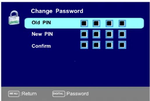 Seiki SE321FB - Cambio de la contraseña - 1