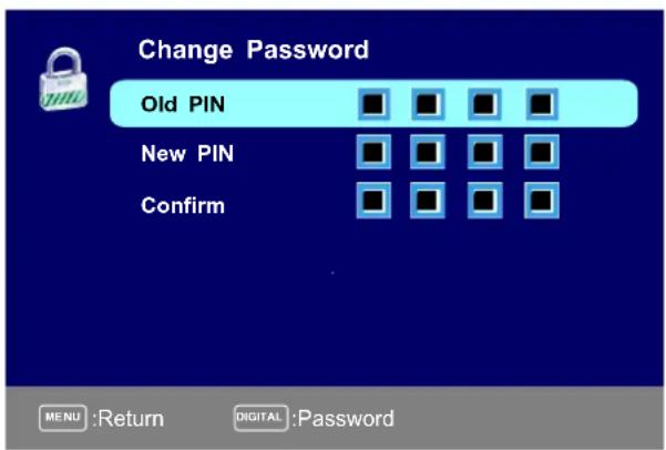 Seiki SE321FB - CHANGER LE MOT DE PASSE - 1
