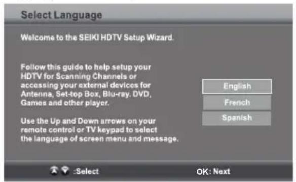Seiki SE42UM - Configuration initiale - 1