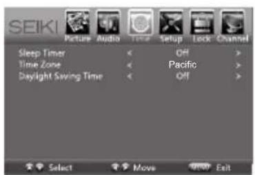 Seiki SE42UM - Navigating the On-screen Display - 5