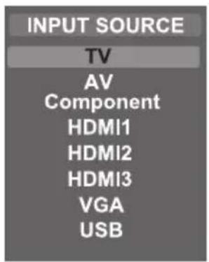 Seiki SE42UM - Selección de la fuente de entrada - 1