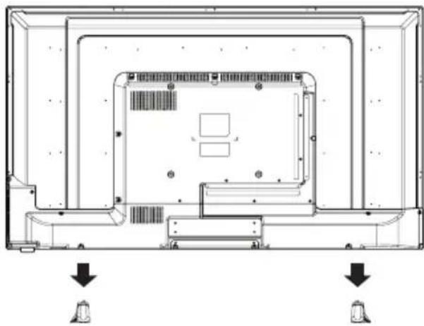 Seiki SE42UM - Removing the Stand for Wall-Mounting - 1