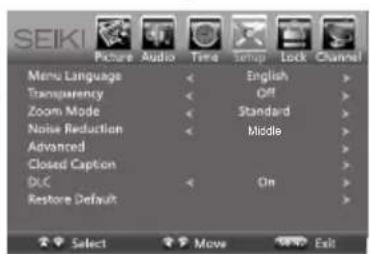 Seiki SE42UM - Navigation à l'écran - 11