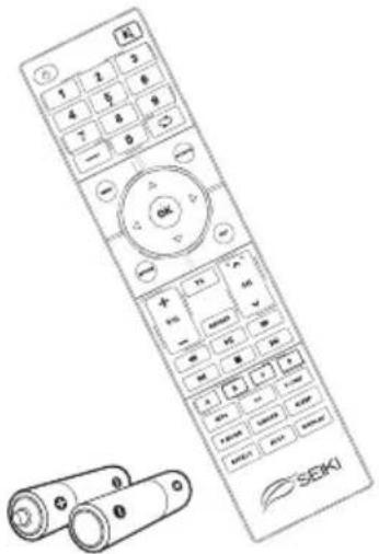 Seiki SE42UM - Éléments compris - 2