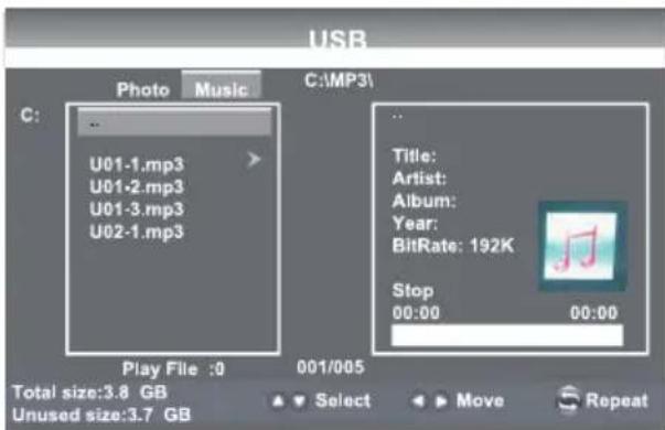 Seiki SE42UM - Écoute de musique - 1