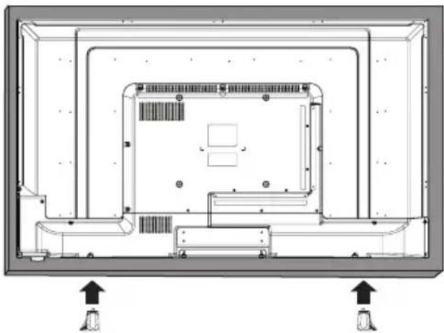 Seiki SE42UM - Installing the Base Stand - 1