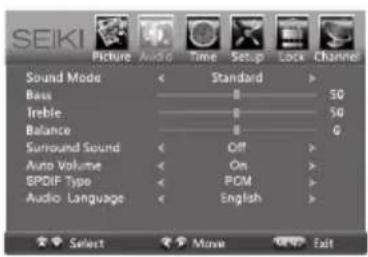 Seiki SE42UM - Navigating the On-screen Display - 3