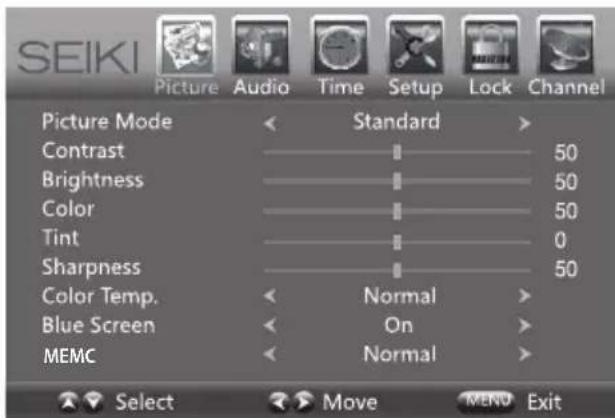 Seiki SE42UM - Picture Settings - 1