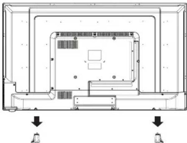 Seiki SE42UM - Retrait du socle en vue d'un montage mural - 1