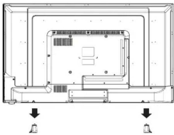 Seiki SE42UM - Extracción del soporte para montaje en pared - 1