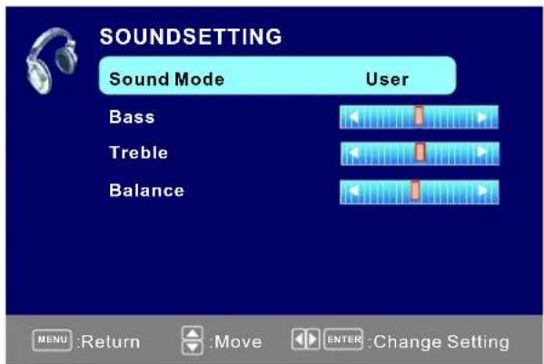 Seiki SE421TT - Configuración de sonido - 1