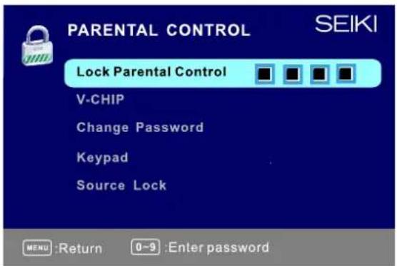 Seiki SE421TT - CONTROLE PARENTAL - 1