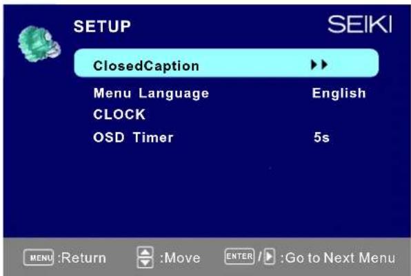 Seiki SE421TT - ConfigurationdeMenu - 1